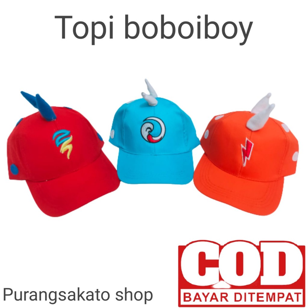 Topi anak boboiboy tanduk terbaru 2021-PURANGSAKATO SHOP