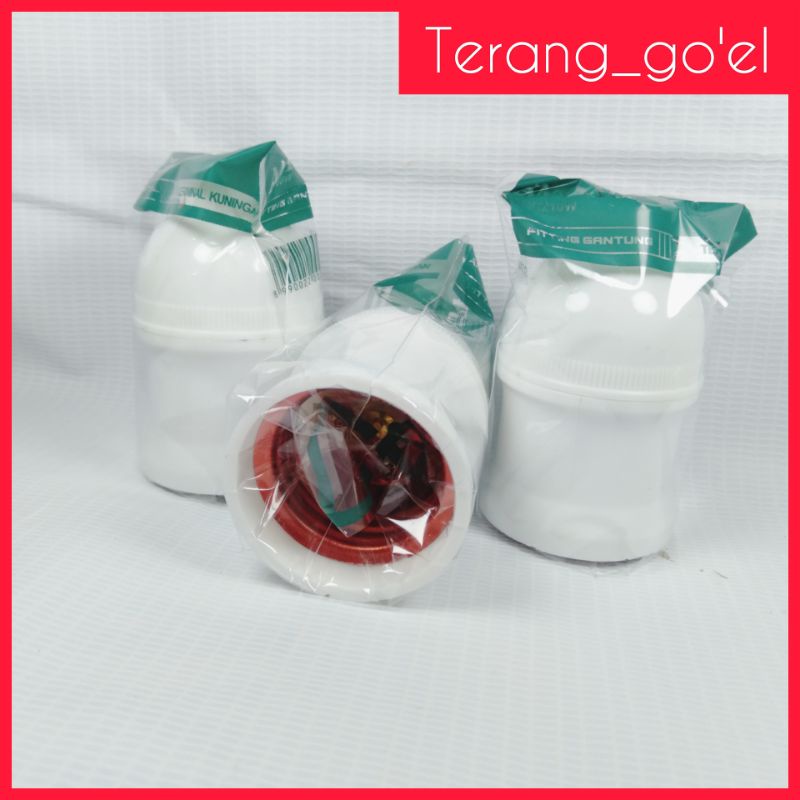 Fitting Gantung Amasco E27 Putih ABS / Lamp Holder AMC 218 White Amasco