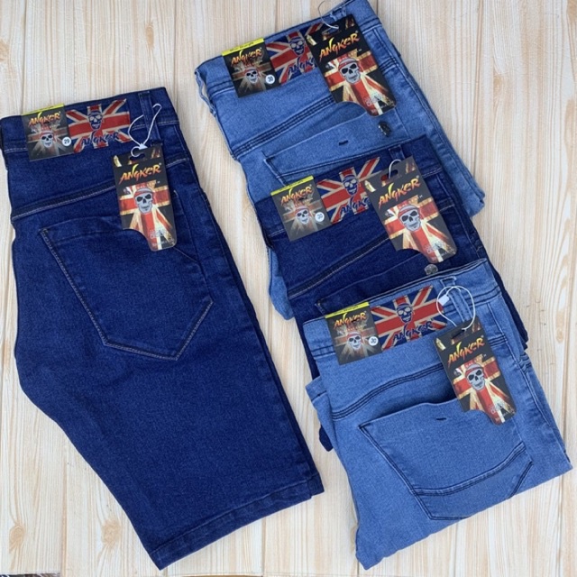 celana pendek jeans pria remaja dewasa polos slimfit strech chino mulur termurah original distro COD