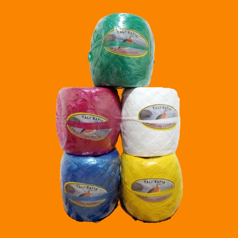 Tali Rafia cap Puyuh 1 kg - Semua Warna