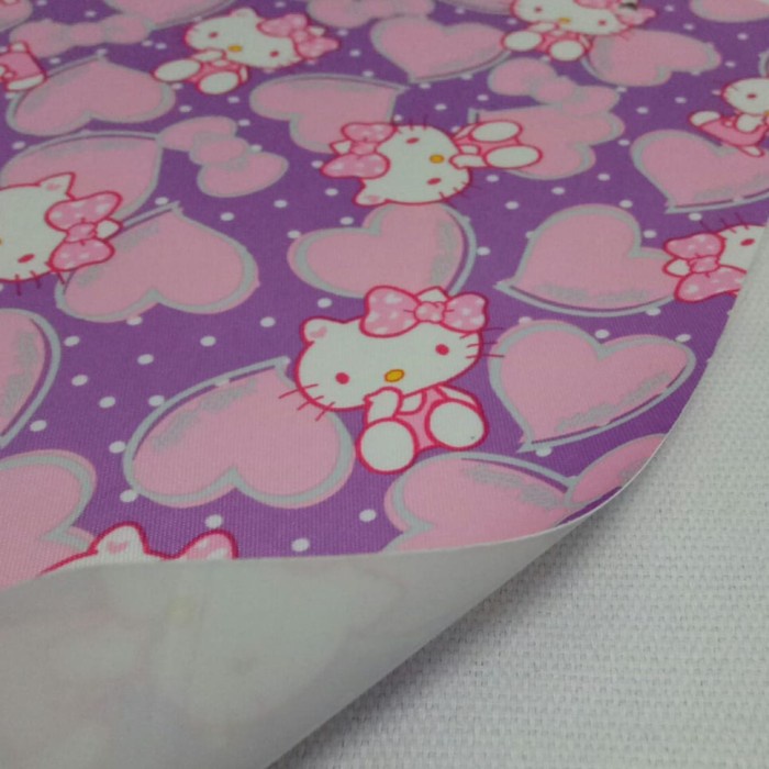 Bahan motif hello kitty (meteran)-Bahan tas anak