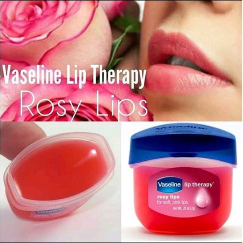 Vaseline lip therapy Rosy lips pink pelembab bibir