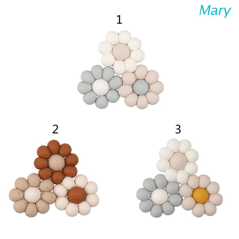 Mary Mainan Teether Bentuk Bunga Bahan Silikon Food Grade Untuk Bayi