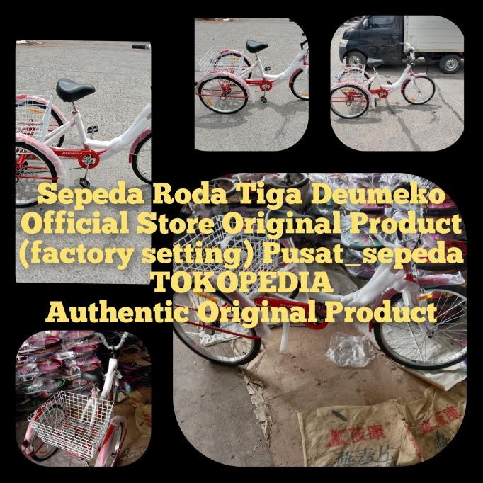 Sepeda roda tiga dewasa/Becak/Sepeda Gerobak bisa buat bawa barang