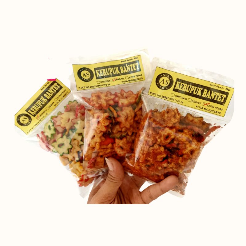 

krupuk BINTANG bantet