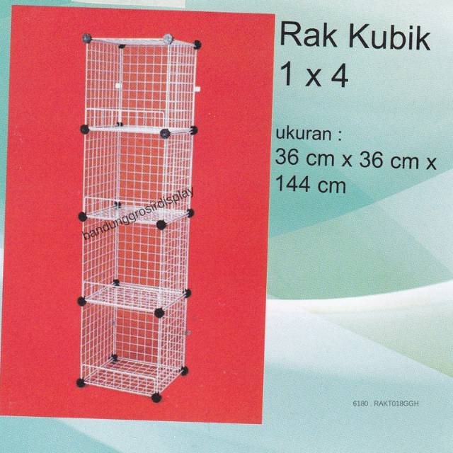 Rak Chiky Kubik Kotak 1 X 4 Rak Chiki Rak Serbaguna Keranjang Stok Makanan Chiky Display Toko - BH
