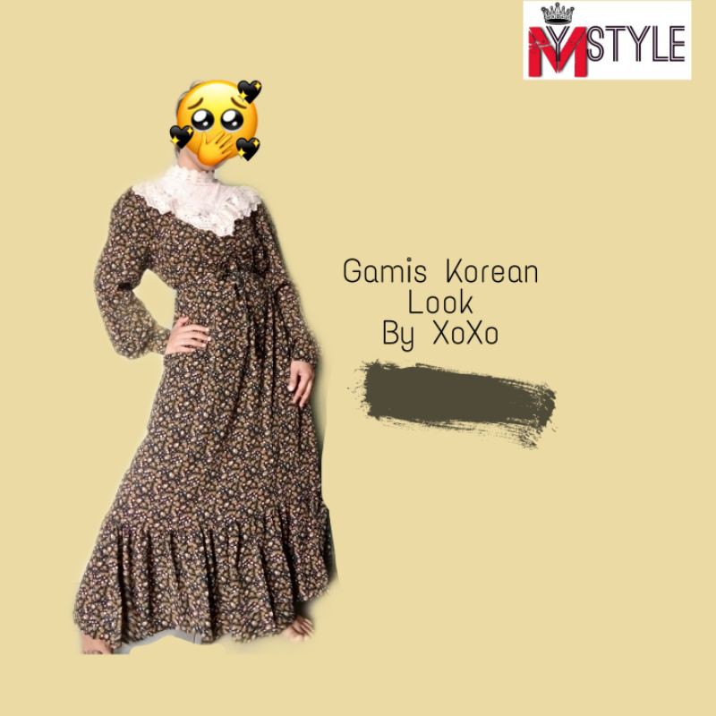 Gamis Korean look By Xoxo
