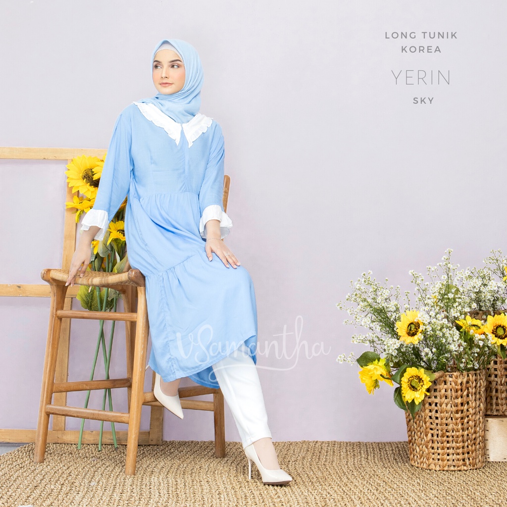 Long Tunik Korea Yerin / Tunik Muslim Korea