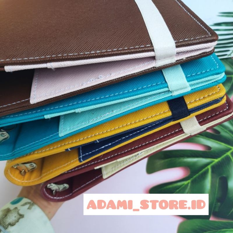 

GRATIS KERTAS & PULPEN Binder Kulit Premium Strap Polos Kombinasi A5 dan B5