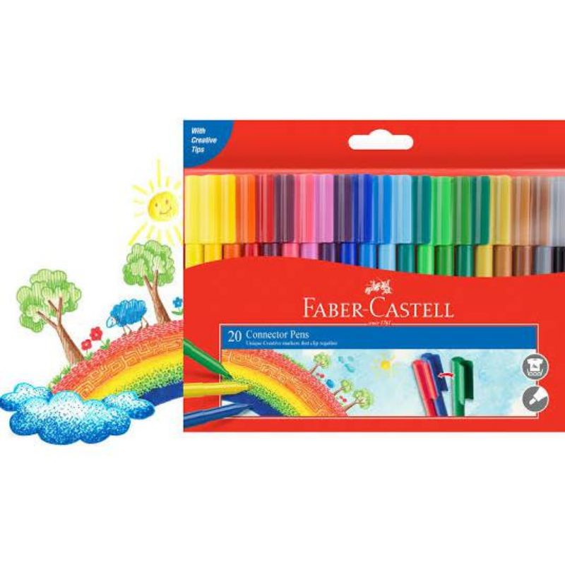 Faber Castell Connector Pens 20 Warna