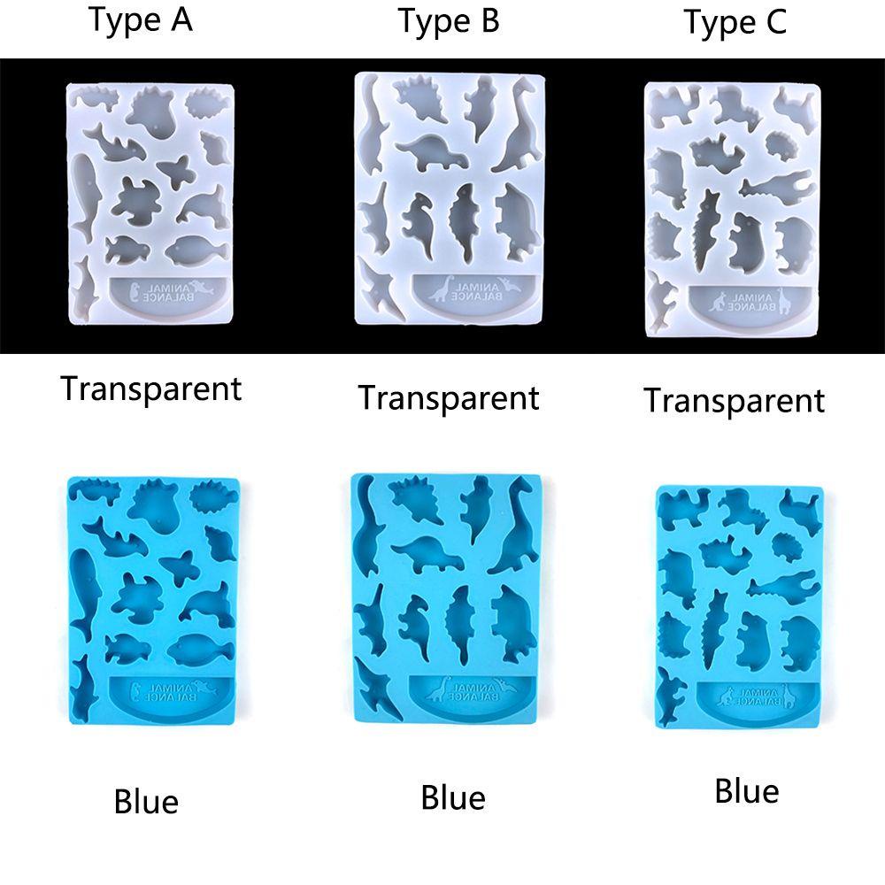 Solighter Cetakan Blok Bangunan Hewan Handmade Silicone Kerajinan Kristal Epoxy Resin Mold