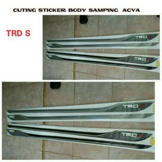 Stiker Body Mobil TRD S Panjang AGYA