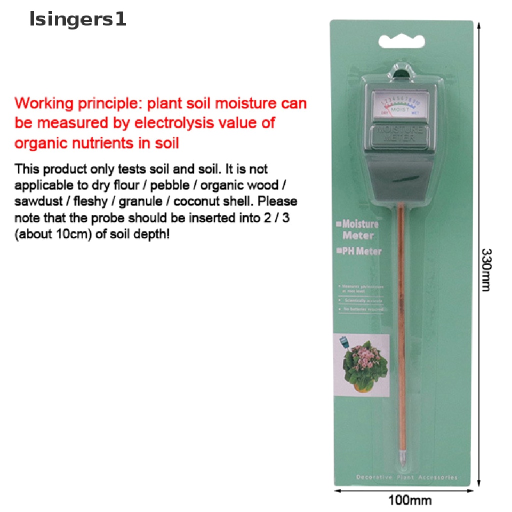(lsingers1) Alat Tester Kelembaban Tanah Untuk Tanaman / Bunga