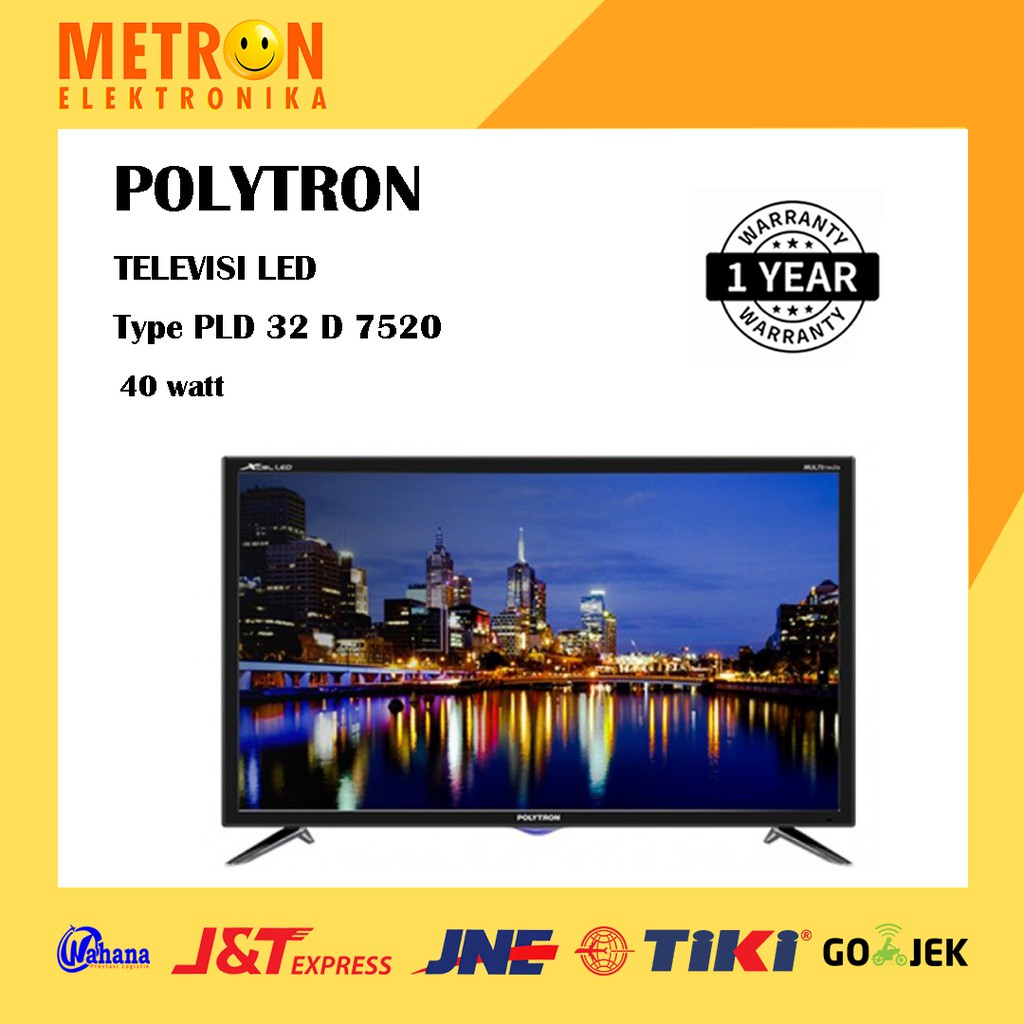 POLYTRON PLD 32 D 7520 / TELEVISI TV LED 32 IN INCH / PLD32D7520