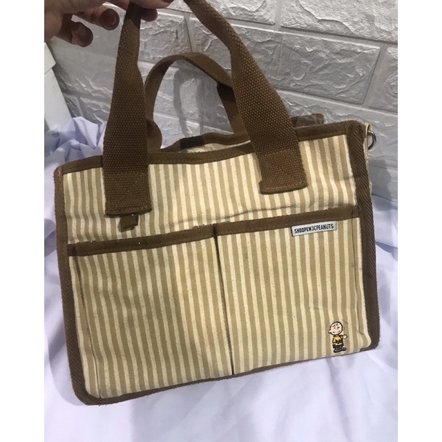 Tas Kanvas SHOOPEN x PEANUTS Preloved