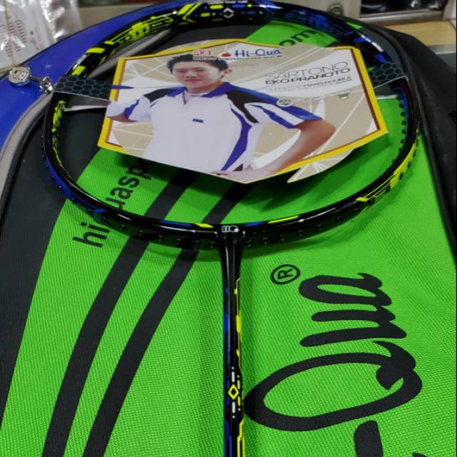[Free Pasang Senar] Raket Badminton HiQua Zeus Power Original Bonus Tas Besar, Kaos, dan Senar