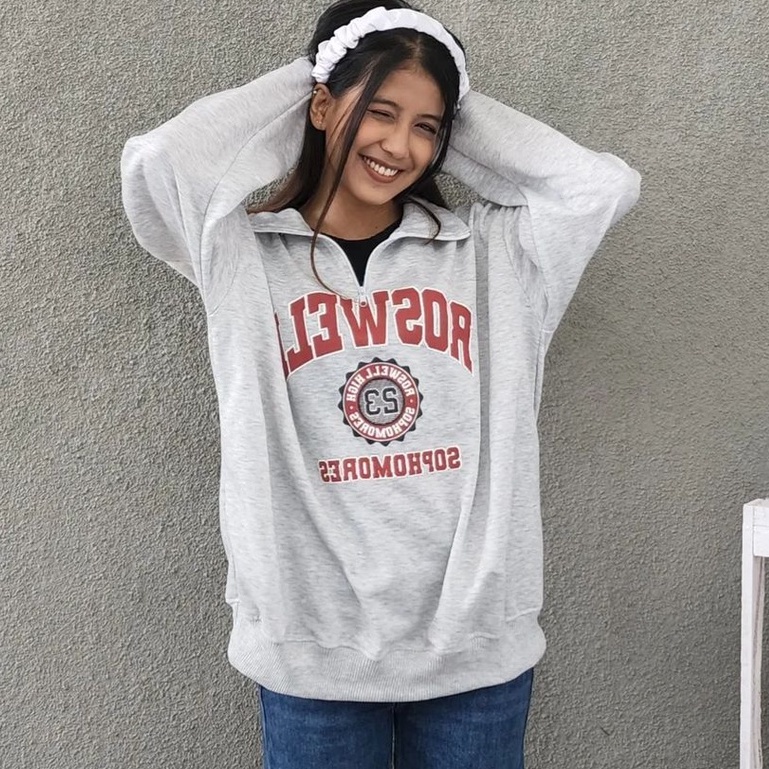 Sweater Roswelll Oversize Outwear Wanita Gaya Terbaru