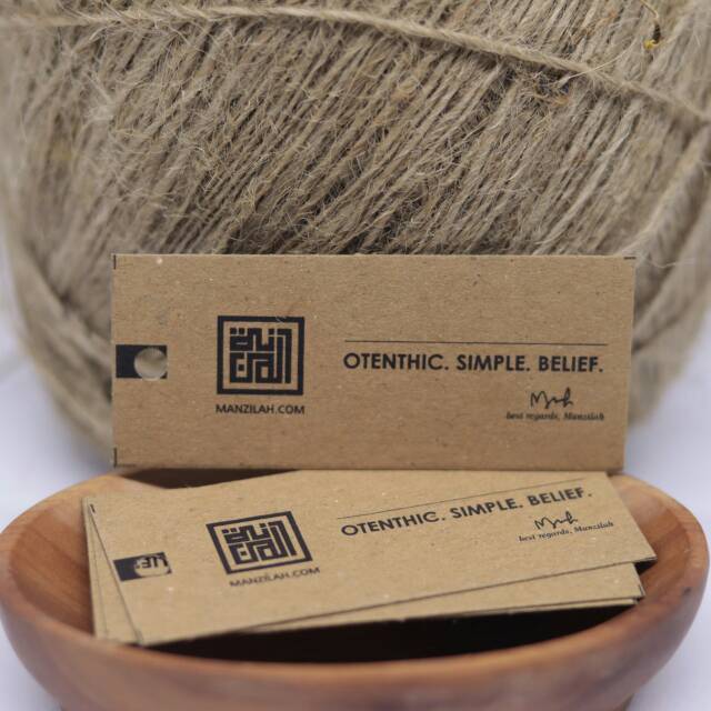 

HANG TAG Custom PREMIUM - label baju - label hijab -label pengiriman - price tag Kertas Kraft Linen