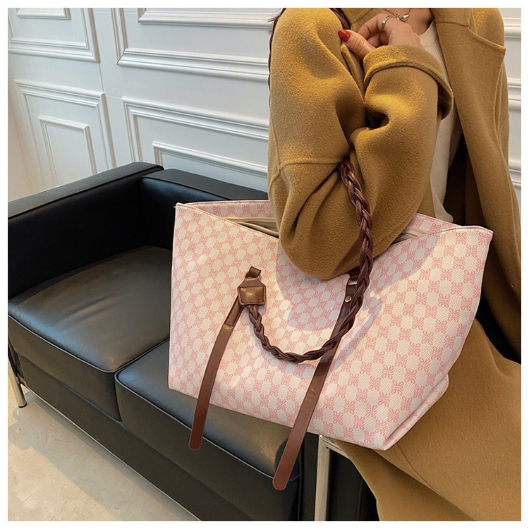 BJ57765 - BROWN/COFFEE/DARKPINK/LIGHTGRAY/LIGHTPINK - TAS TOTE BAG WANITA FASHION IMPORT MODIS ELEGAN TERMURAH TERLARIS TERBARU BAGSTORE JAKARTA TAS BATAM CR7765