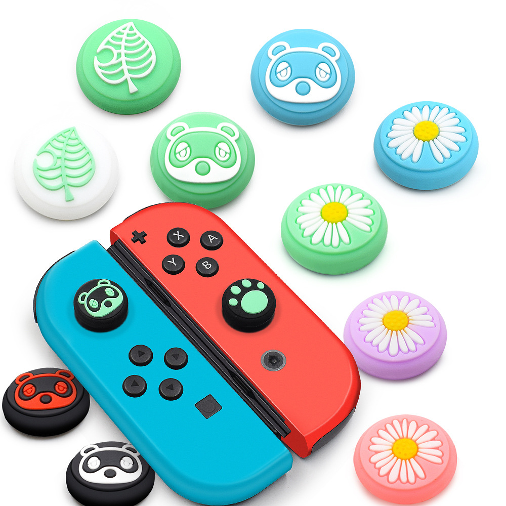 Nintendo Switch Animal Crossing Theme Analog Caps 2 Pcs of Thumb Grips for Nintendo Switch Lite