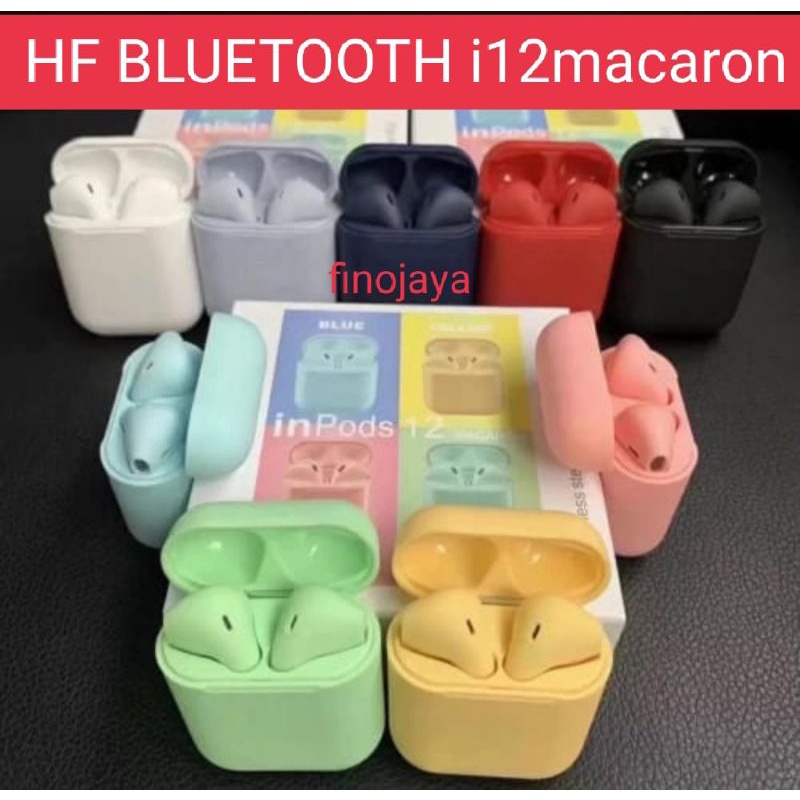 Hf Handset Handfree Bluetooth  i12macaron