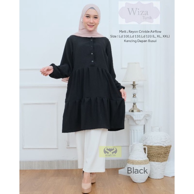 PROMO WISA TUNIK CRINKLE AIRFLOW JUMBO LD 110&amp;120