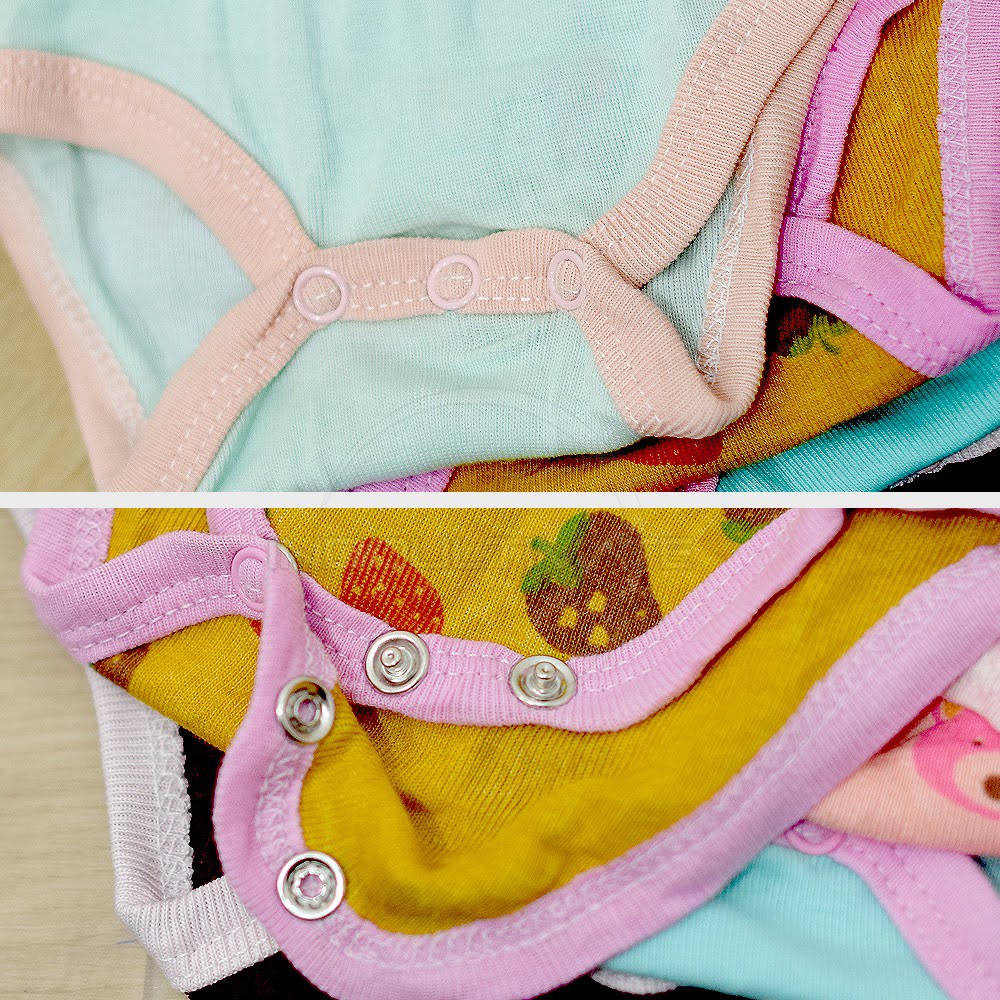 5Pcs Jumsuit Bayi Lengan Pendek BC-01-7 Jumper Bayi Bodysuit Bayi Jumpsuit Anak Bayi Baju Tidur Bayi-5