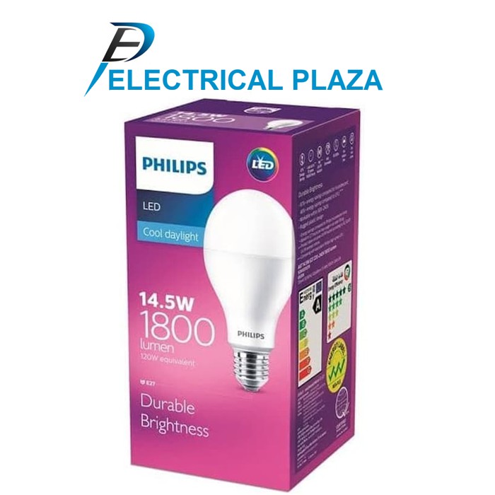 Philips LED Bulb 14.5W Putih Cool Daylight 6500K Lampu LEDBulb 14.5 W Watt 14,5Watt Original Garansi