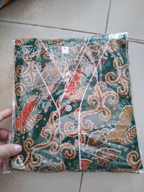 Grosir Piyama Batik Couple Anak Size 1-10 (lengan Pendek, Celana Panjang)