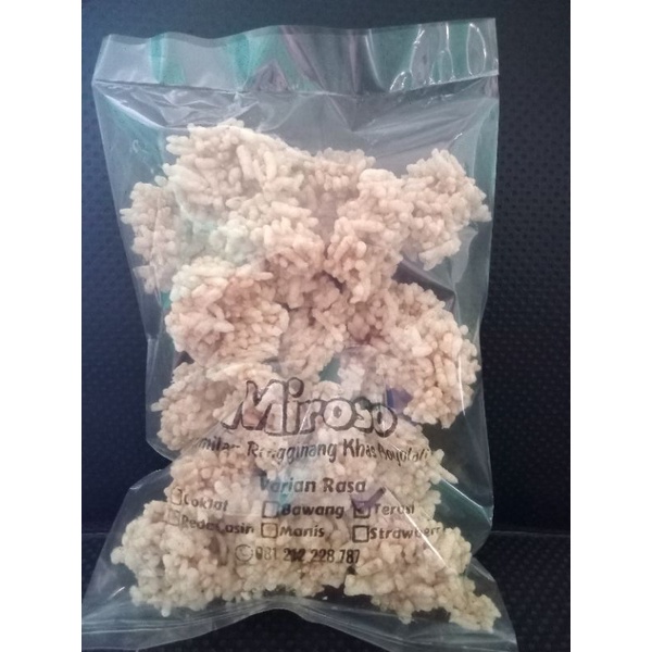 

rengginan rasa manis kemasan 250gr