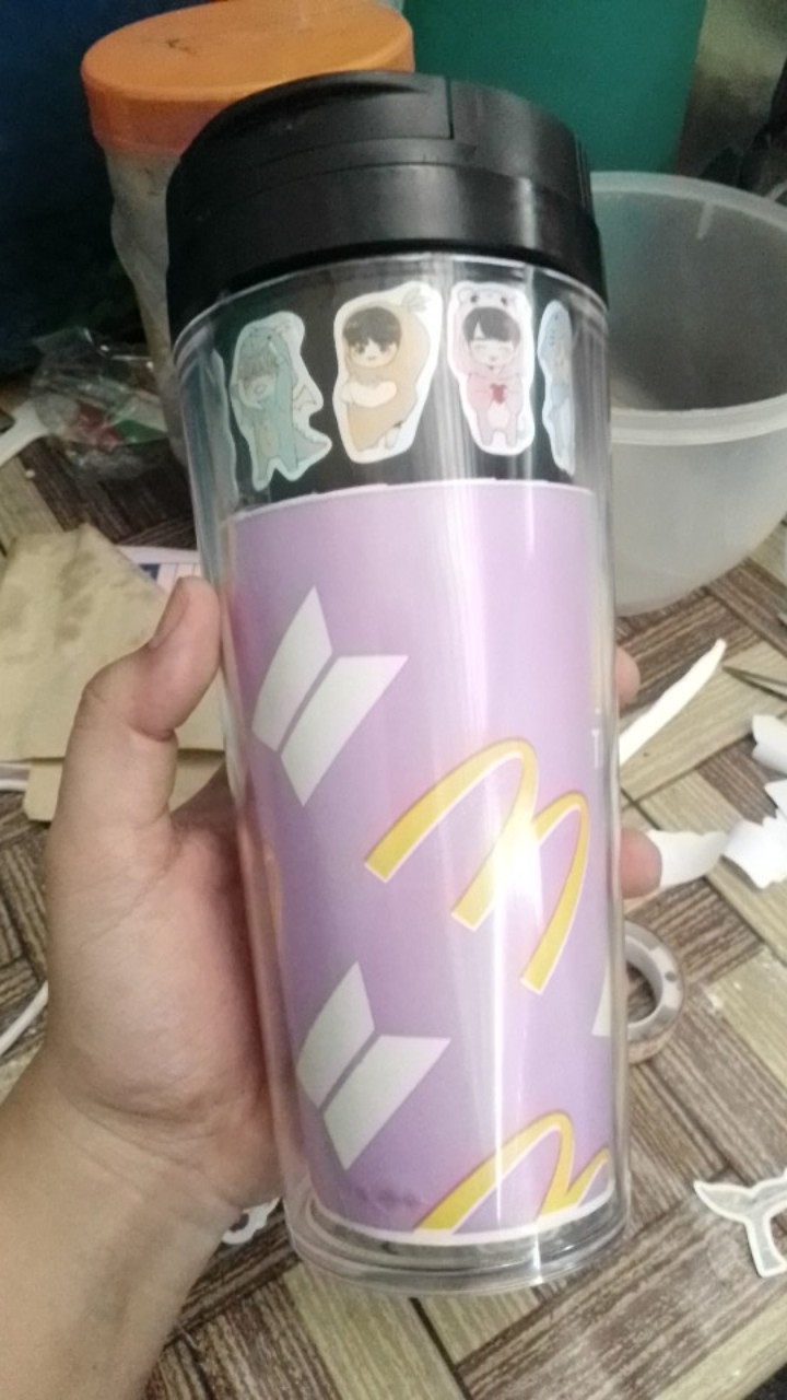 Tumbler Starbucks Insert Paper Polos