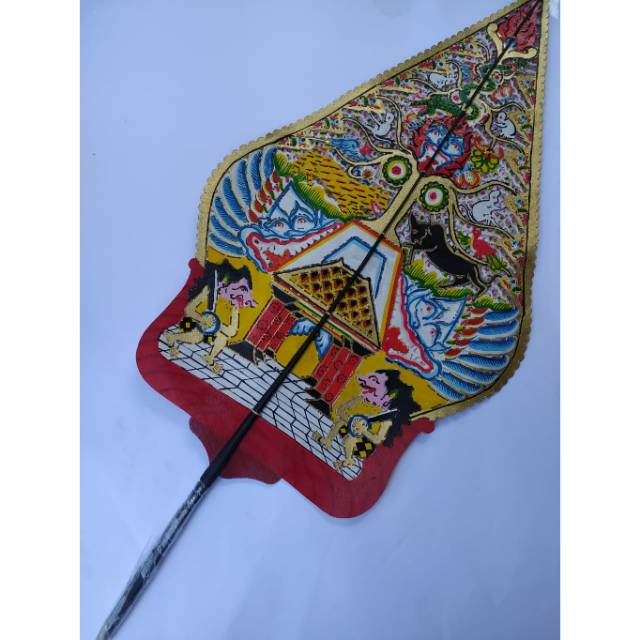 (BISA COD) GUNUNGAN WAYANG UKURAN BESAR 65x42 cm UNTUK DALANG DEWASA BAHAN KULIT SAPI ASLI PAJANGAN