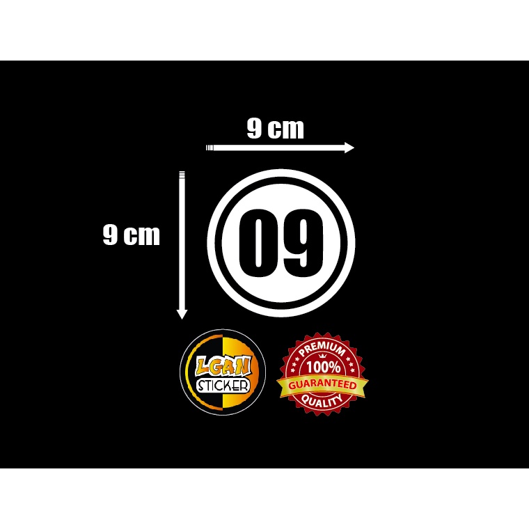 

STIKER ANGKA BOLONG DIAMETER 9 CM BAHAN REVLEKTIVE
