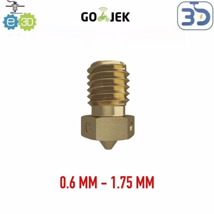 

Original E3D V6 0.6 / 1.75 mm Brass Nozzle from UK