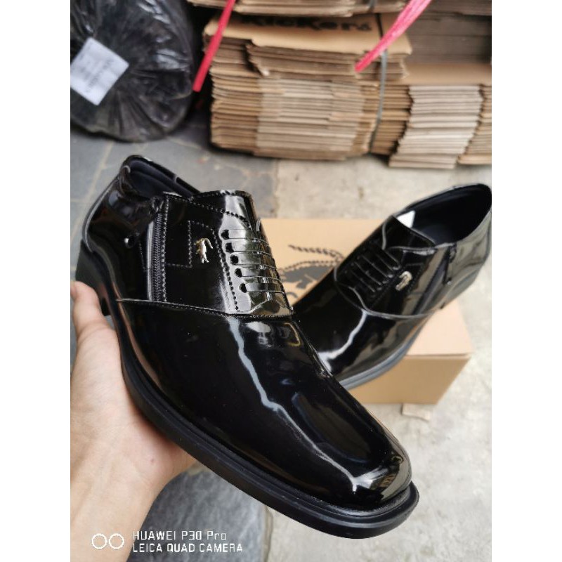 Sepatu PDH Sleting New POLRI/Security Formal Kantoran Kilap