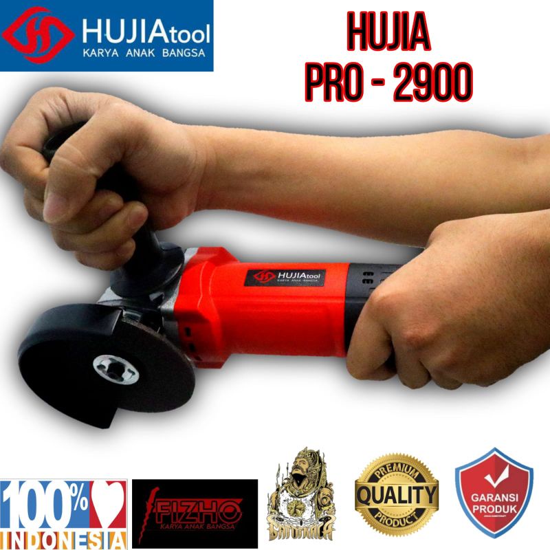Mesin gerinda hujia pro2900 slim edition Gurinda angle grinder serkel sirkel potong besi kayu kerami