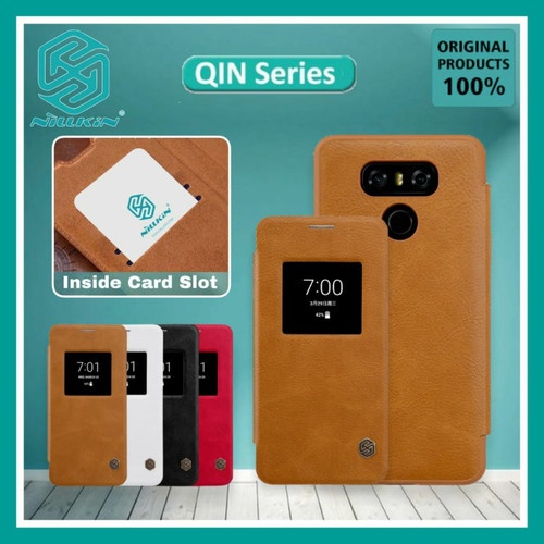 LG G7 THINQ NILLKIN QIN LEATHER CASE ORIGINAL