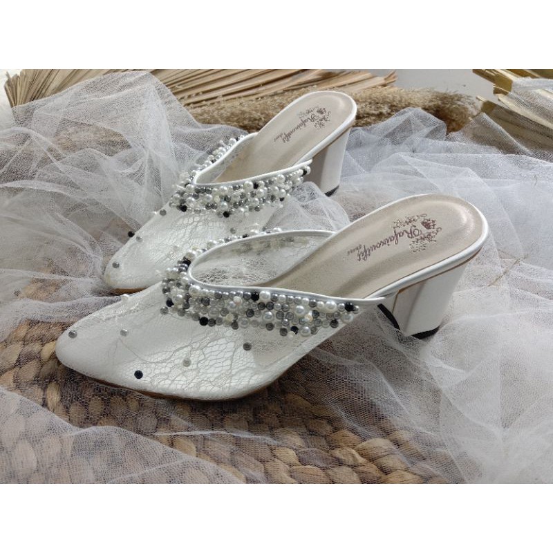 sepatu wedding putih wanita cantik sepatu sepatu yisela