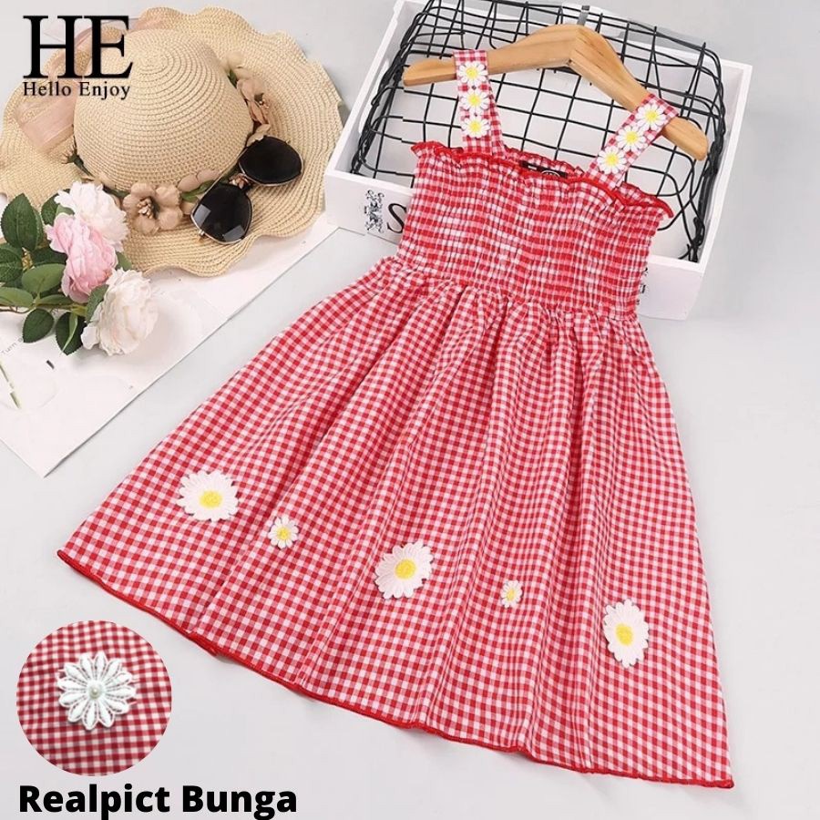 Baju Anak Cewek Dress anak perempuan Bahan Katun Murah Baju Dressss Pesta Natal Pesta Imlek Midi Dre