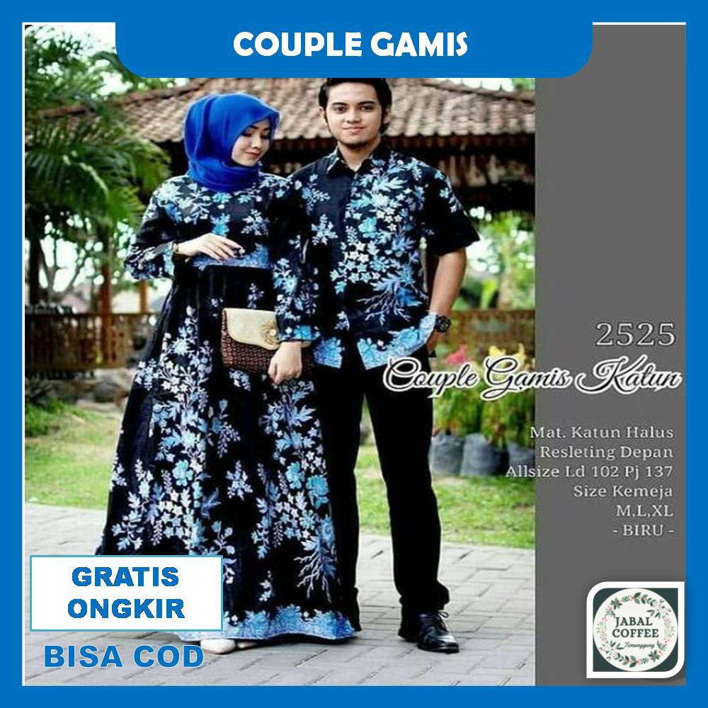 Couple Batik Sarimbit Bunga Kondangan / Couple Gamis Batik / Couple Brokat Set Batik Pekalongan J26