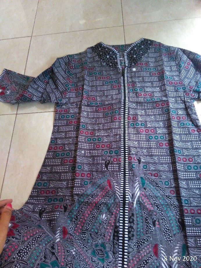 Couple Batik Tunik Modern Seragam Kerja Kantor Lengan Panjang