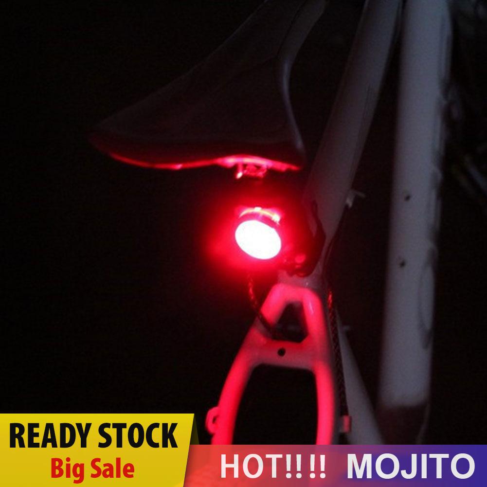 2pcs Lampu Depan / Belakang Led 4 Mode Untuk Sepeda Mtb