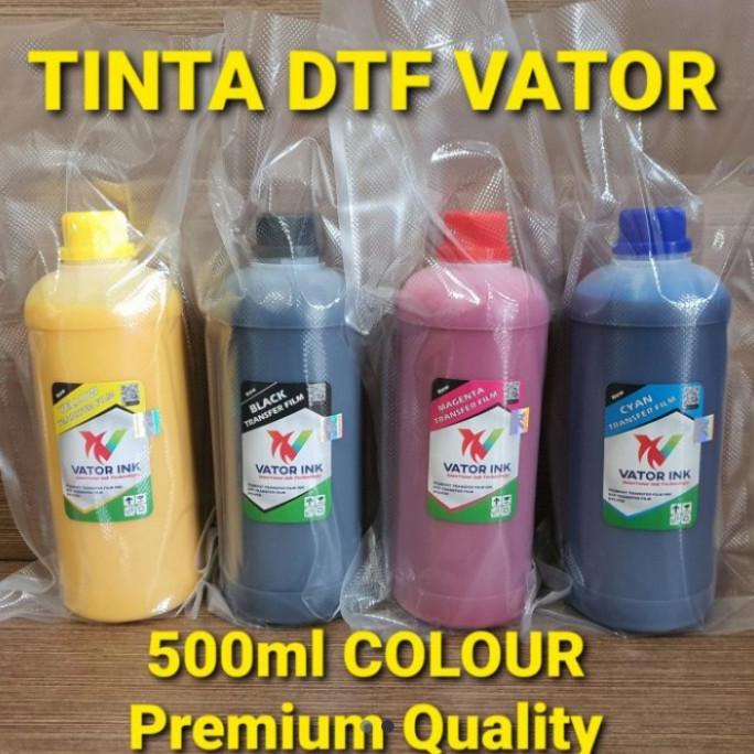 

---Terbartu--- TINTA DTF VATOR 500 MILI CMYK DAN PUTIH