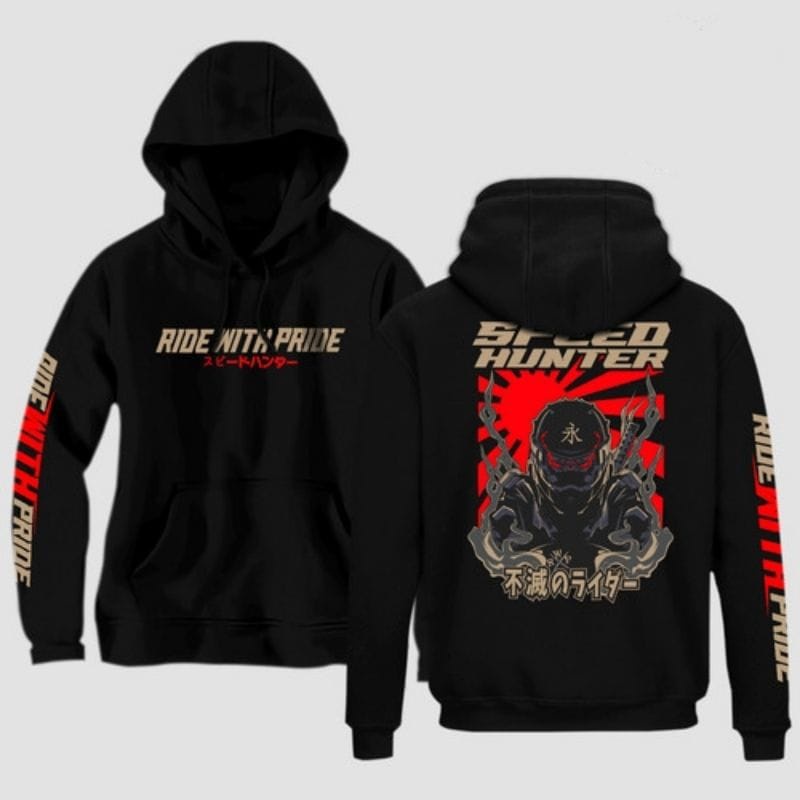 Hoodie Sunmori Ride With Pride Jaket Hoodie Bikers