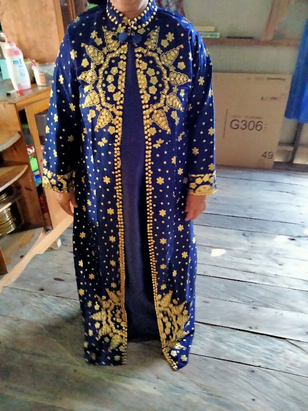 Gamis Motif Batik Songket Palembang