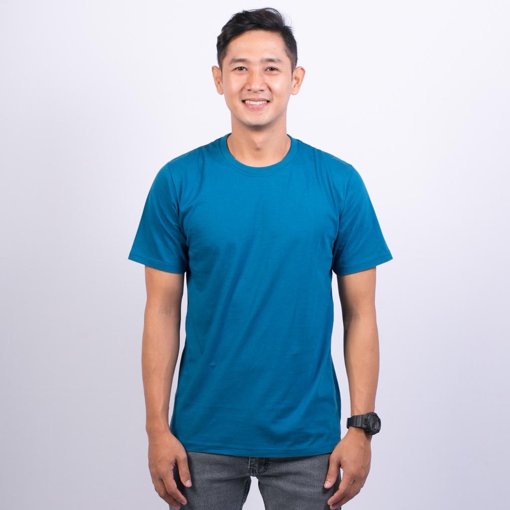 ORIGINAL Kaos polos awet tahunan | Kaos polos 100% katun terjamin &quot;BIRU TOSCA&quot;