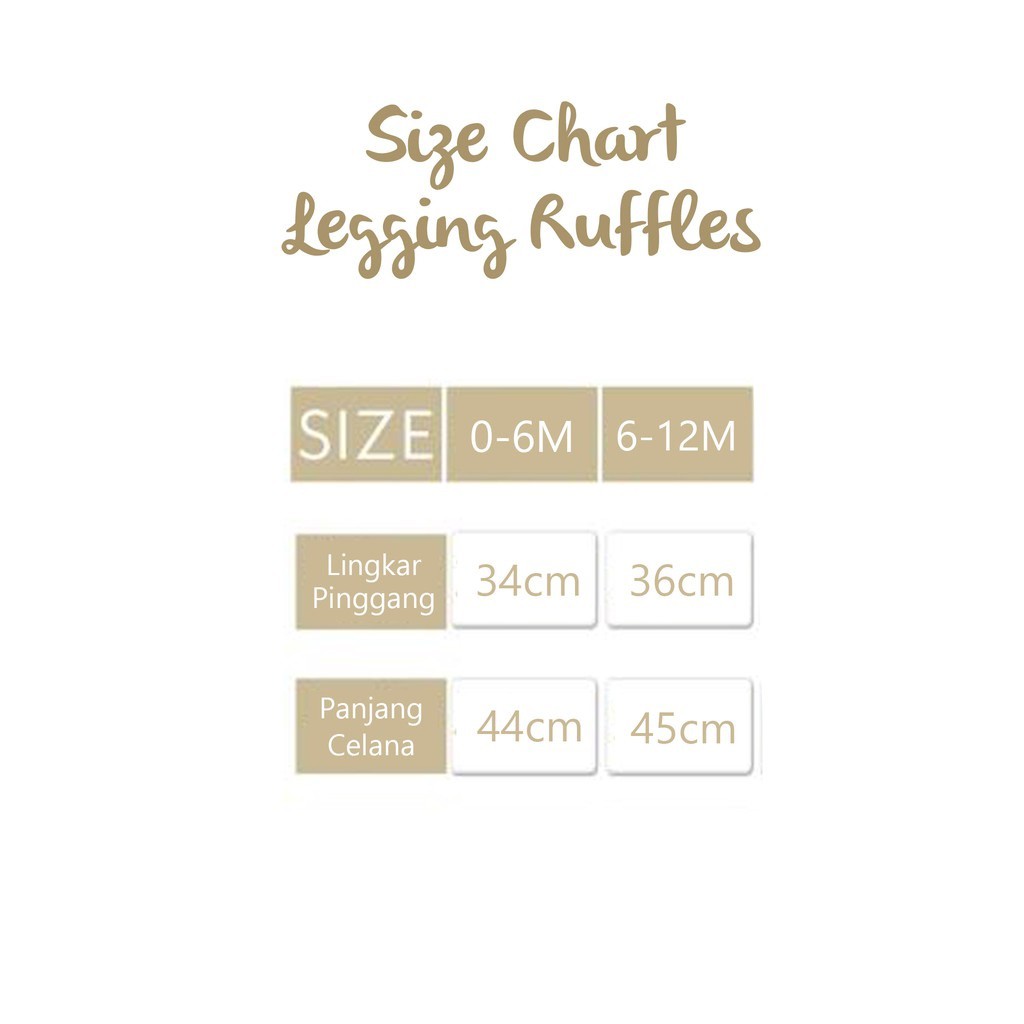 Royale Bebe Lil Me Legging Bayi dan Anak Perempuan Seri Ruffles