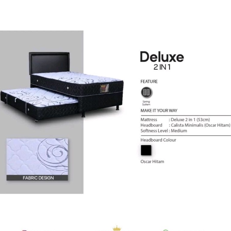 Springbed 2 in 1 Central Deluxe / Kasur Sorong Central Deluxe