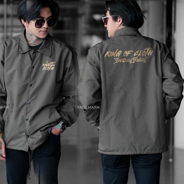 Paling Sesuai.. JAKET WINDBREAKER INDIGO KING OF CLOTH - COACH PARASIT JAPAN SIMPLE PRIA WANITA CASU