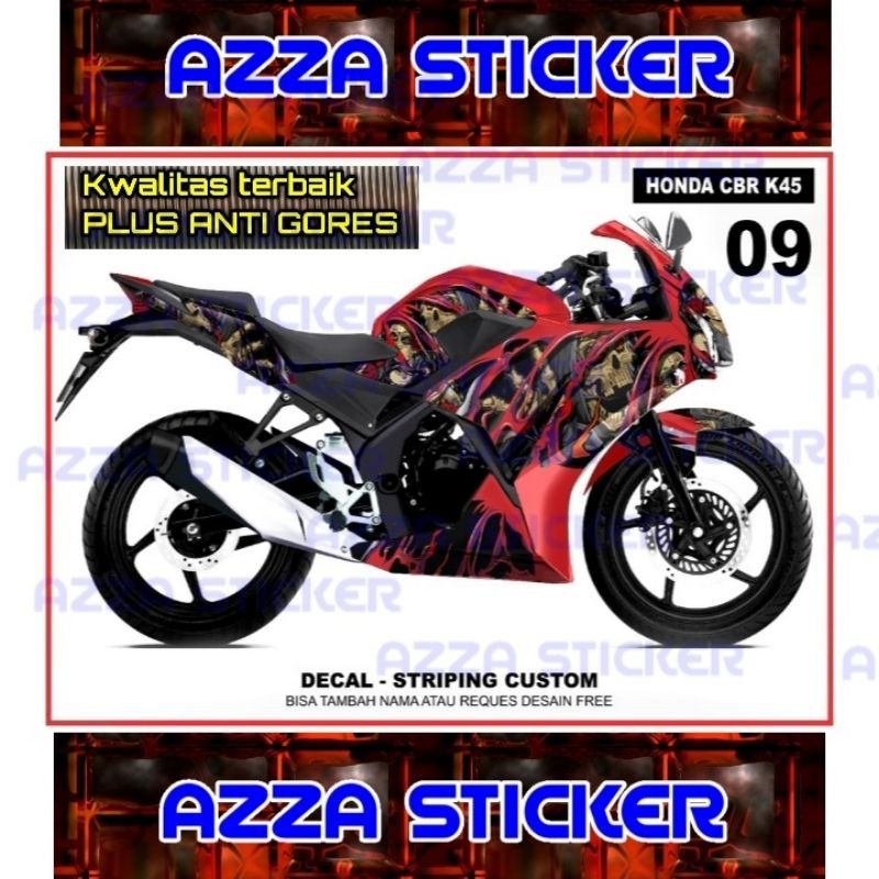 Sticker Striping Decal CBR150 K45 Full Body, Sticker Decal CBR150 K45 Full Body, Decal CBR150 K45 09